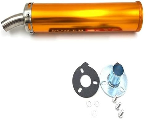 Marmitta Scarico Silenziatore Tubo Scarico A 2 Tempi Marmitta Fibra Carbonio Tubo Coda 60X280mm Metallo Universale Accessori Per Moto Corsa Tubo Marmitta Scarico