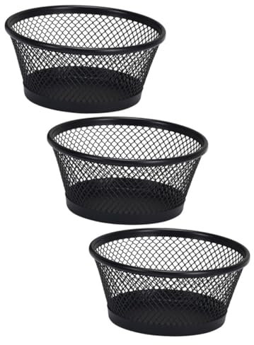 DOITOOL 3pièces Porte-trombones Maille Boîte à Trombones Pour Bureau Organiseur De Classeur Conteneur De Bureau Porte-articles Divers