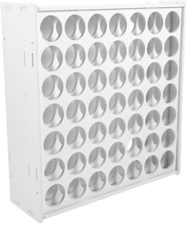 Holibanna 49trous Support De Peinture Bois Emplacements Pour Bouteilles De Peinture Et Rangement Artistes