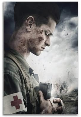 UHMVVT Hacksaw Ridge Movie Poster1 Poster Decorative Painting Canvas Wall Posters And Art Picture Print Modern Family Bedroom Decor Posters 12x18inch(30x45cm)