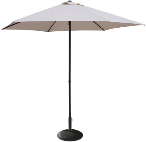 Ombrellone da Giardino 230 cm Palo Centrale – Antivento, Apertura Pop-Up, Telo Resistente UV, Ideale per Terrazzo, Balcone o Esterni – Shade (Beige)