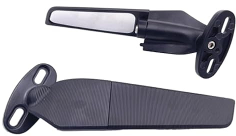 KAOUQWR 2 Pezzi Specchietto Retrovisore per Moto per Ya-maha T-Max 500 530 560,Specchio Antivento Fisso per Moto Rotante Regolabile a 360°,C