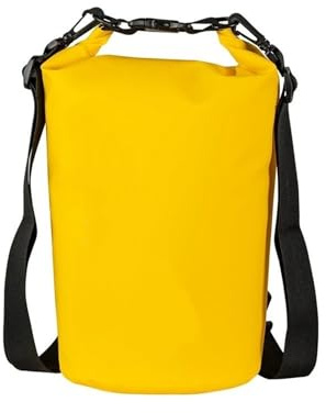 bcumst Bolsa Impermeable para Motocicleta De PVC para Exteriores 40 60 80 L Ideal para Buceo Natación Senderismo Conducción Y Viajes Bolsa Trasera Moto(Yellow 30L)