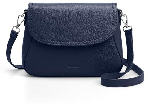 befen Echtleder Umhängetasche Damen Mittelgroß Handtasche RFID-Blockierung | Leder Crossbody Bag Klein Schultertaschen für Frauen Saddle Bag mit Verstellbar Schultergurt