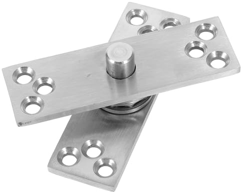 TOMETURE Verdecktes Edelstahl Drehgelenk mit 360° rotation Platzsparende Lösung Modernes Silbernes Türscharnier für Gewerbliche und Private Nutzung