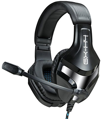 ENHANCE GX-H4 - Computerspieleheadset mit Mikrofon - Geflochtenes Kabel, Kopfhörer mit Geräuschisolation, Komfortdesign-Kopfbügel - Anschluss an die 3,5-mm-AUX-INFILTRATE-Serie