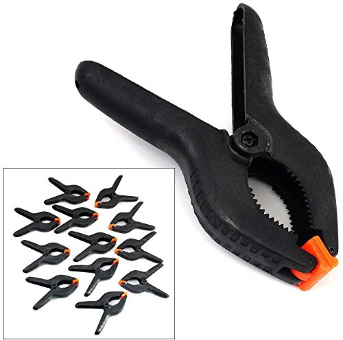 12 x 6 Strong Plastic Spring Clamps Market Stall Clips Nylon Large Tarpaulin.