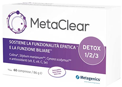 Metagenics Integratore Alimentare Metaclear, 60 Capsule