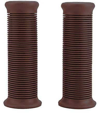 Manopole per manubrio per moto, 2 pezzi 22mm Manopole per manubrio vintage in plastica universale per moto Manubrio dell'acceleratore(Rosso marrone)