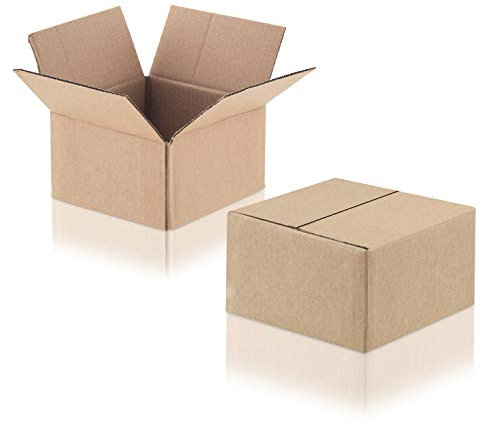 WPTrading - 10 Stück Versandkarton 1-wellig 500 x 360 x 570 mm aus Wellpappe (Nr. 63) Braun - Pappe Faltkarton für Warenversendung - Paket Kartonage Groß (L) - Karton Versand Verpackung extra stark