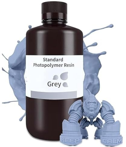 ELEGOO Resin 3D Drucker Resin Grau 1000g, LCD 405nm UV 3D Resin Schnelle Aushärtung Standard 3D Drucker Resin