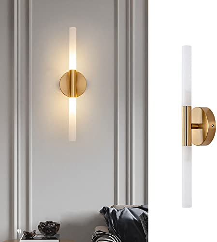 Siet minimalistisk vägglampa guld metall lampett linjär vägglampa, G4 sminklampa armatur inomhus moderna väggmonterade lampor, vardagsrum sovrum säng inredning vägg lampetter