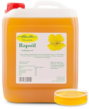 Scheidler horse-direkt Rapsöl 100% kaltgepresst, 10 Liter Kanister, reines Rapsöl, Pflanzenöl