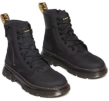 DR. MARTENS Unisex 8 Eye Boots, Black Ajax & Black Extra Tough 50/50 & Black Hydro, 43 EU