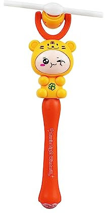 Colcolo LED-Windmühle, elektrisches rotierendes Windrad, leuchtende Partygeschenke, Party-Windräder, Spielzeug, leuchtendes Windmühlen-Spielzeug für Karneval, Tiger