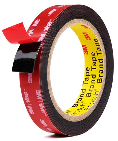 UPwoktem Double Sided Tape, Heavy Duty Mounting Tape, 20mm x 3meter, Durable Waterproof Foam Tape, Strong Adhesive, Double Sided Tape for Car, Home and Office Decor