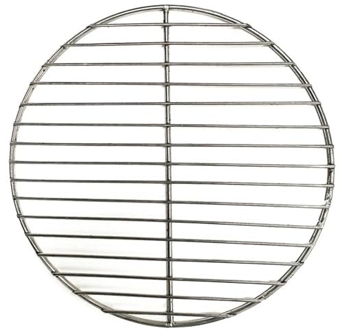 WEITINGKKK Kühlgestell, Grillrost, Gitterroste 304 Edelstahl rund BBQ Grill Mesh Home Bratennetze Speck Grill Werkzeug Eisennetze Grillzubehör BBQ Mattengitter(28cm Diameter)