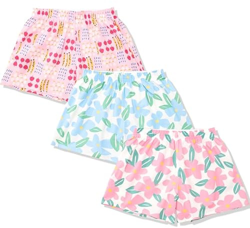 Hialegion 2025 Pantalon de Pyjama Court pour Femme Pyjama en Coton Doux Pantalons pour La Nuit Y2K Court L'été Multiples Couleurs Disponibles XS-XL
