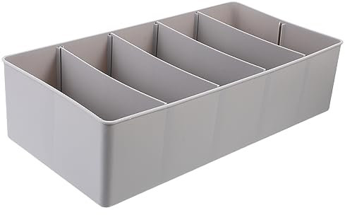 JEWEDECO Multifunktionale Geld-organizer Box Mit Fächern Geldschublade Mit Münz Scheinfächern Extra Ordnung Für Kasse Büro Und Haushalt Graue Aufbewahrungsbox