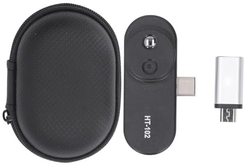 NYCBZ Caméra Thermique compacte Professionnelle avec Technologie d'amélioration d'image VividIR et MSX Résolution 640x480 Caméra Infrarouge for Smartphones Android USB-C