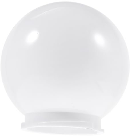 BEBEMOKO Abat-jour Globe Lumineux 250 Mm En Acrylique Lait Translucide, Abat-jour Extérieur Léger De Remplacement Pour Applique Murale, Adapté à L’éclairage De Jardin Poteau