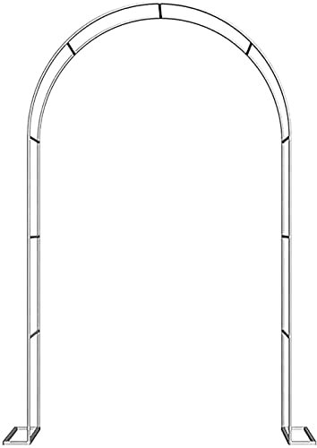 Arche de jardin en métal noir avec arche de rose, treillis, parfaite pour les décorations de cérémonie ou de mariage, assemblage facile, idéal pour les fleurs et les arches de mariage