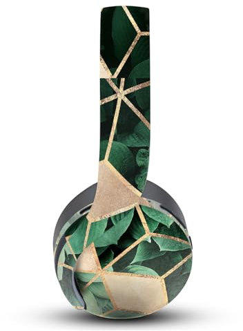Head Case Designs Offizielle Elisabeth Fredriksson Blätter und Würfel Kunst Mix Vinyl Haut Aufkleber Abziehbild Abdeckung kompatibel mit Sony PlayStation PS Pulse 3D Headset