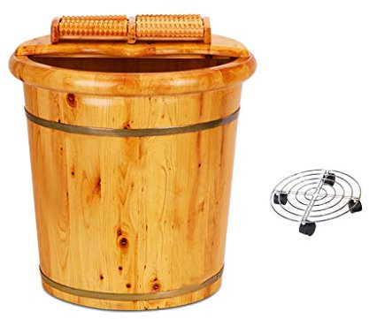 Bucket For Foot Bath,Sauna Accessories Sauna Bucket Water Bucket,Handmade Wooden Footbath Tubs,Foot Relaxing Barrel Present