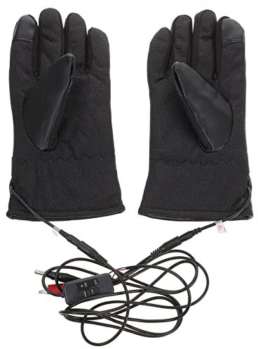 HEMOTON Beheizte Winterhandschuhe 12v Elektrisch Beheizte Motorradhandschuhe Thermohandschuhe für Damen und Herren Winddicht Langlebig Handwärmer für Kalte