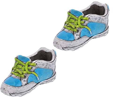 WEKADRIN 2pcs Shoe Shaped Flower Pot Creative Succulent Planter Retro Design Lovely Aesthetic Home for Planting Supplies