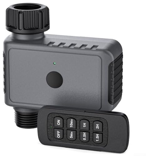 Besttoolifes Smart Garden Water Timer Controller Con Telecomando Sistema di Irrigazione Automatico 50M Range Timer 6 Modalità Esterna Impermeabile Per Prato Irrigatore Sistema di Gocciolamento
