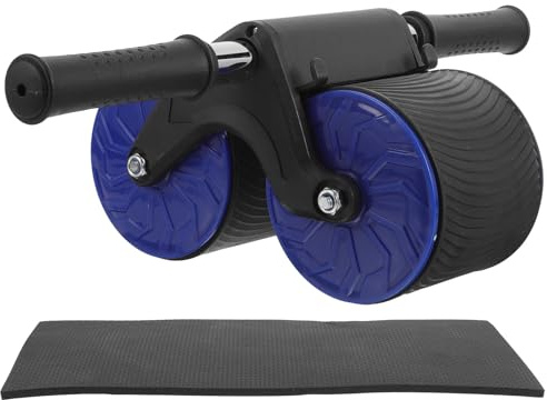 BESPORTBLE Rouleau Abdominal Automatique à Rebond 1 Pièce Bleu Rouleau de Fitness Musculaire Abdominale avec Coussin Disque D’Exercice pour Ventre Équipement D’Entraînement Abdominal à