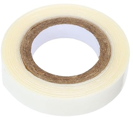 HOUDERCO Ruban Adhésif Double Face pour Postiche Lace Frontal Blanc, Léger et Résistant, pour Fixer Extensions de Cheveux et Postiches, Rouleau de 3 Yards