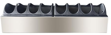 JWQFBC Comedero para Pollos, Dispensador de Agua, Bandeja para Alimento de Aves de Corral con Múltiples Agujeros, Comedero para de Loros, 40cmx10cm