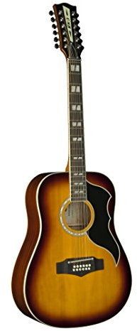 EKO GUITARS - Ranger XII VR EQ, Top in Abete, Fasce, Fondo e Manico in Mogano, Tastiera in South American Roupanà, Colore Honey Burst