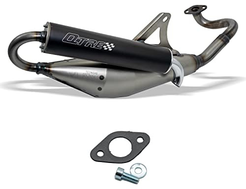 Auspuff TECNIGAS Q-TRE PEUT Speedfight 3 50 AC (2-Takt) Typ:F1 | Schwarzer Endschalldämpfer; kompatibel mit Peugeot Jetforce 50 C-TECH Typ:A1, Jetforce 50 TSDI, Speedfight 3 50 LC 2T Typ:F1