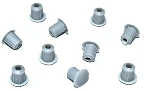 M5 (5mm) DRILL HOLE COVER CAPS - BLANKING FURNITURE KITCHEN CABINET SHELF (Light Grey, 50)