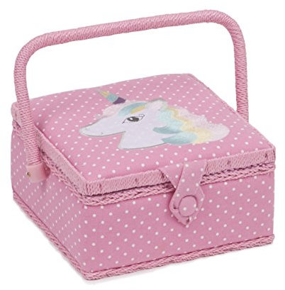 Hobby Gift Childrens Sewing Box, Unicorn, 20 x 20 x 11cm