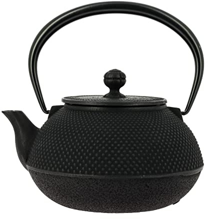 Iwachu Nambu Tekki Terera aus Gusseisen Japanisch Arare, Schwarz, 1200 ml