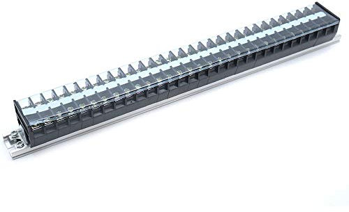 Sscon Morsettiera a vite a doppia fila a 30 posizioni 660V 20A con coperchio TD-2030..