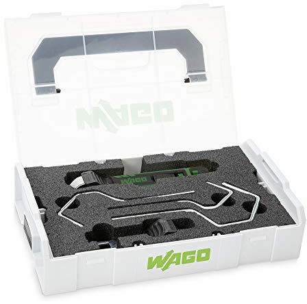 WAGO Kabelmesserset in L-BOXX 206-1400 | Abisolierbereich Ø 4 mm bis 70 mm / 0.16 bis 2.75; inkl. 5 Wechselbügel für intelligentes Wechselbügelsystem