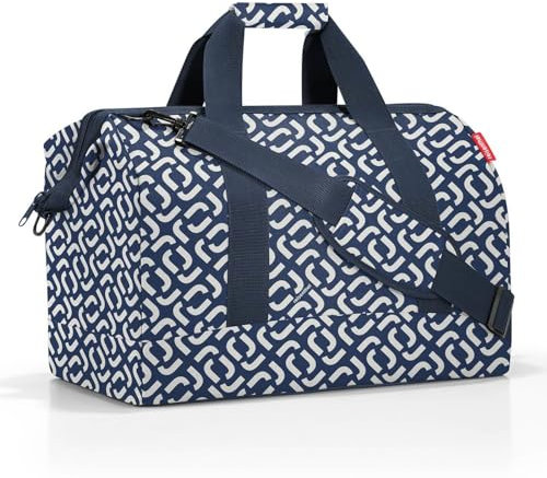 reisenthel Allrounder L in Signature Navy – Vielfältige Doktortasche zum Reisen, für die Arbeit oder Freizeit – Mit funktional-stylischem Design