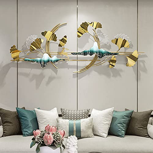 Wanddeko Metall Wandkunst Kreative Abstrakte Eisen Wanddekorationen,Handgemachte Moderne Wandbild Metallbild,Große Wandskulpturen Hängende Dekorative,Wandbehänge Für Home Hotel Wohnzimmer Schlafzimmer