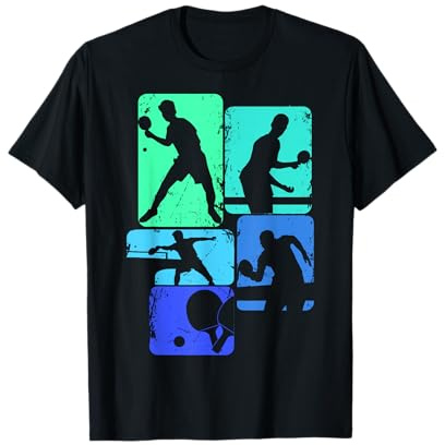 Tischtennis Ping Pong Kinder Jungen Männer T-Shirt