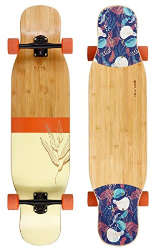 BTFL Dancer Longboard Complete Lilou 99 x 23 cm, Ink. Achsen, Rollen. Perfekt zum Dancing für Anfänger und Fortgeschrittene, Komplettboard für Tricks und Moves Aller Art, Cruiser Longboard