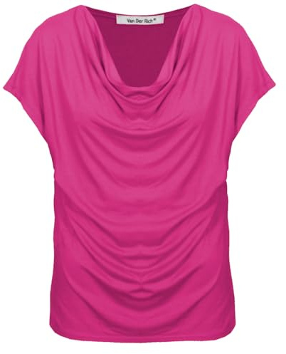 Van Der Rich ® - T-Shirt Camicetta con Scollo a Cappuccio - Donna