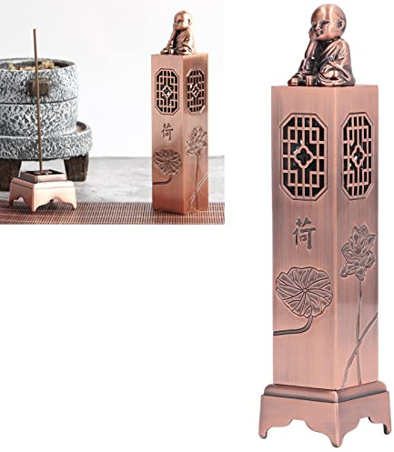 Topyond Fontaine D'encens en Alliage De Zinc, Porte-encens, Support D'encens, Aspect élégant, Design Creux, Fabrication Exquise, Texture Plus Lisse, Brûleurs D'encens pour Salons De Thé