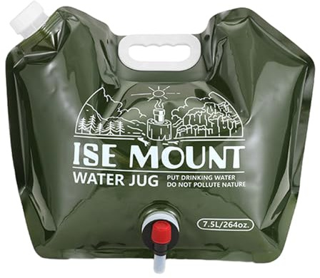2 Stück Wasserbeutel 7,5L BPA Frei Wassersack Trinkwasser Camping Behälter, Faltbar Wasserkanister Tragbar Wasserbehälter Faltbarer Mit Zapfhahn, Trinkwasser Mit Tragegriff Für Outdoor-Aktivitäten
