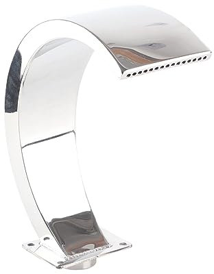 HWGING Fontana a cascata per piscina, design ad arco arrotondato, filettatura interna G1, fontana in acciaio inox, gancio ad arco, fontana in acciaio inox per piscina