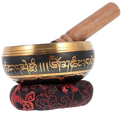 Juego de Cuenco Tibetano de Cobre 1 Set Varilla y Cojín